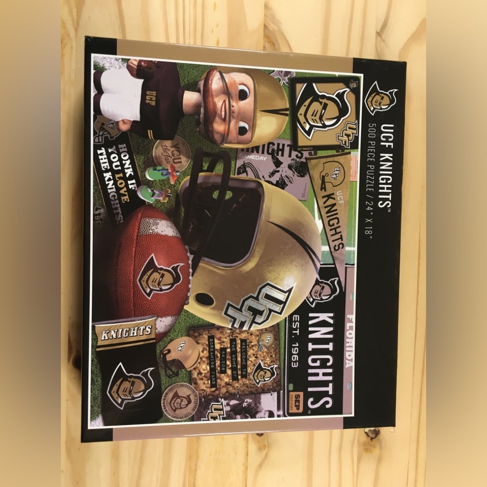 NCAA University of Central Florida UCF Knights Puzzle 500 Pieces Gold & Black